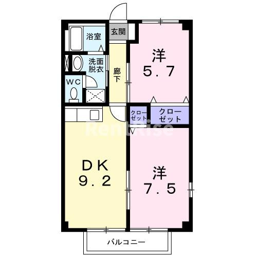 ＮＥＷ　ＣＩＴＹ森本Ⅱの間取り|間取図