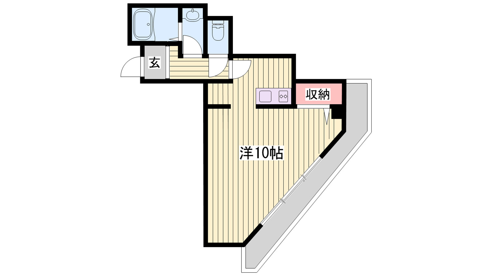 ラフェスタ今宿の間取り