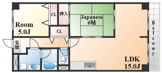 芦屋三木マンションの間取り