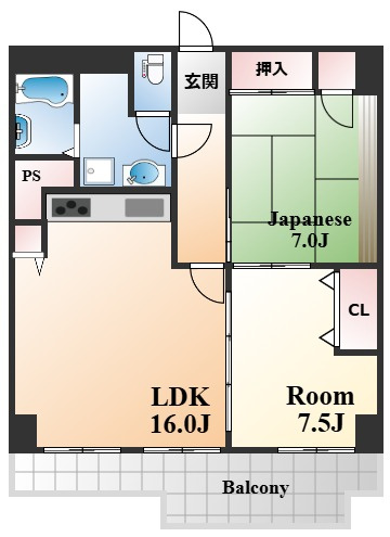 東急ドエル摩耶の間取り