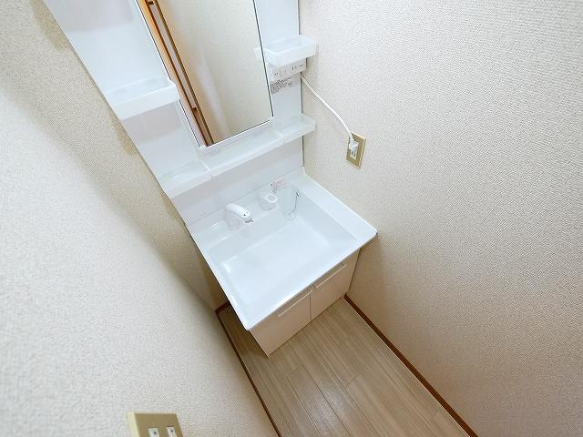 M’S天理田町の洗面所|ゆったりとスペースのある洗面所