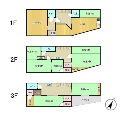 【間取り】 | 伊東市寿町　戸建　 | 図面と現況が相違する場合は現況優先と致します。