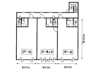 近江八幡市堀上町の店舗事務所の区画図