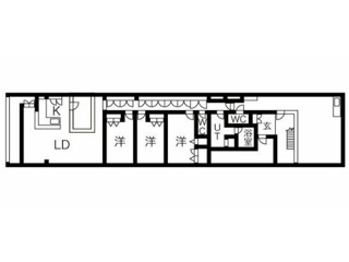 大津市馬場１丁目の店舗一部の間取り