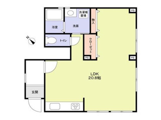 草津市野路町の店舗一部の間取り