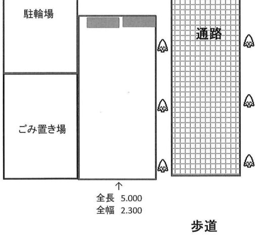 サンセーヌ中央町の駐車場
