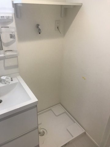 ハーモニーテラス二番Ⅳの洗面所|忙しい朝には欠かせない洗面所です