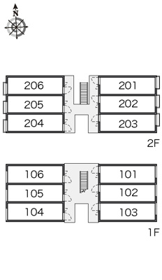 【区画図】 | レオパレスクレエ豊中