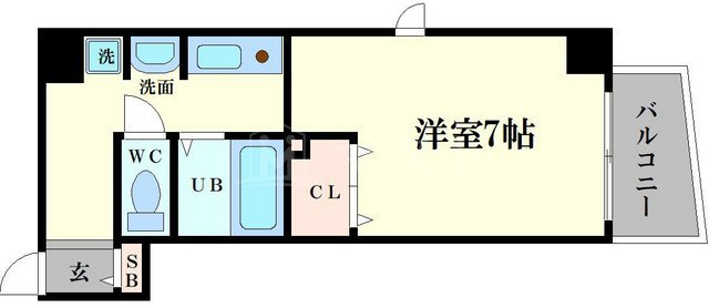 ラナップスクエア阿波座の間取り