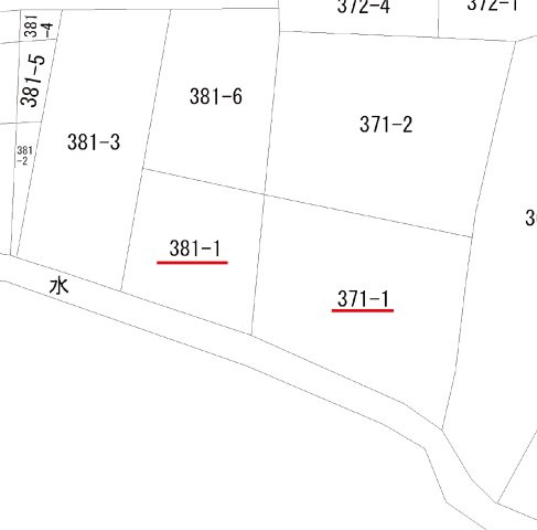 足利市鹿島町の売地の区画図