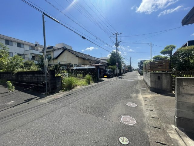 夕葉町土地の前面道路含む現地写真