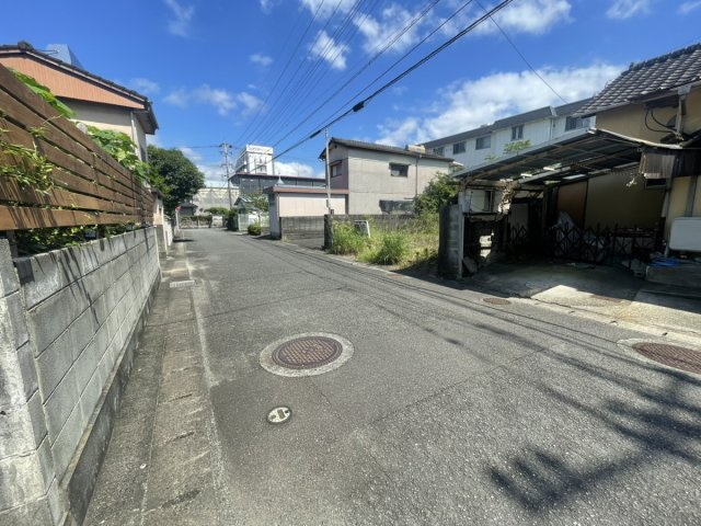 夕葉町土地の前面道路含む現地写真