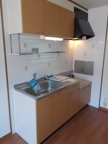 熊本市北区龍田６丁目のアパートのキッチン|使いやすいキッチンです