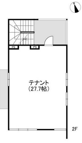 草津市野村１丁目の店舗一部の間取り