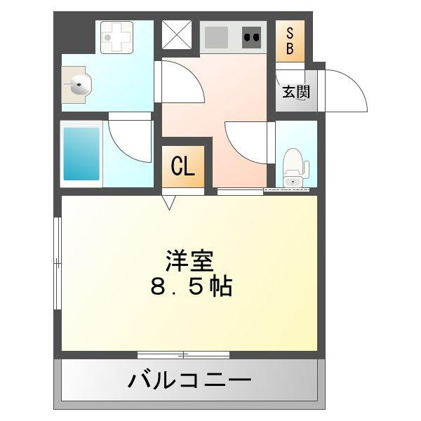 エナブル塚本Ⅱの間取り