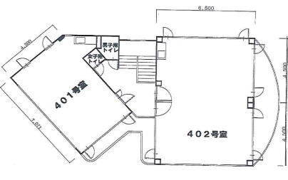 湖南市平松北１丁目の店舗事務所の間取り