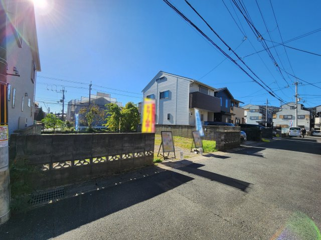 嵯峨新宮町　建築条件無土地　2号地の前面道路含む現地写真