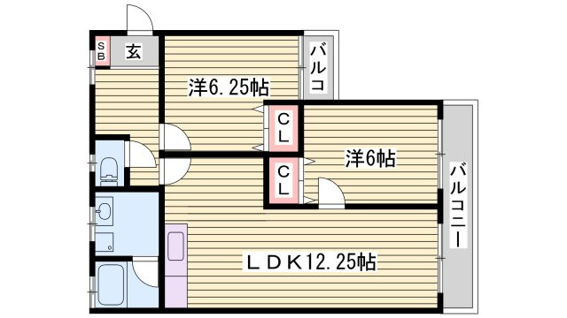 メゾン八代の間取り