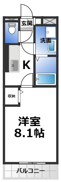 ウエストサイドリバーⅠの間取り
