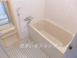 広島市安佐北区口田南８丁目の賃貸マンションの浴室|サーモ付きシャワー水栓