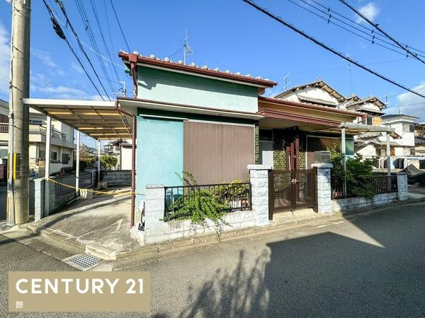 岩出市中迫　中古戸建(平屋)の前面道路含む現地写真|松源岩出中迫店まで約464ｍ（徒歩約6分）