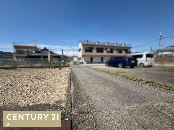海南市大野中　土地の前面道路含む現地写真