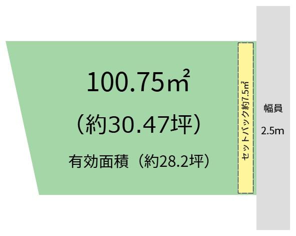 海南市大野中　土地の土地図