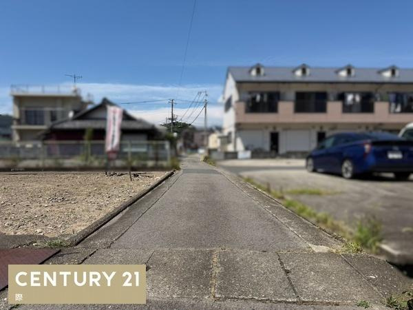 海南市大野中　土地の前面道路含む現地写真