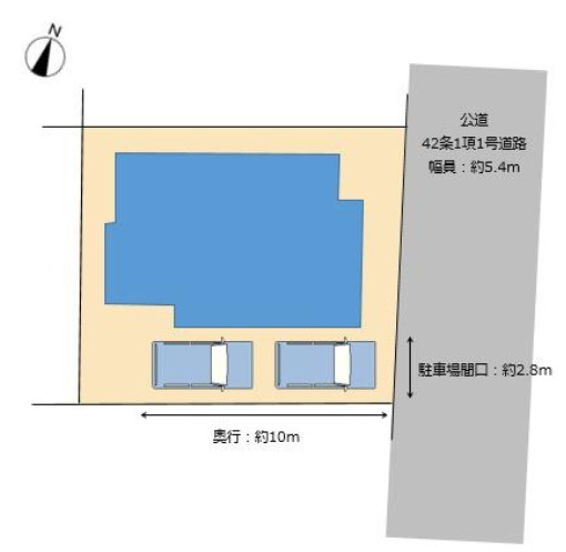 加古川市西神吉町岸　中古戸建の区画図