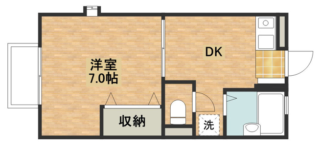 【間取り】 | 幸栄ハイツA