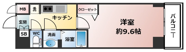 【間取り】 | ソルテラスNAMBAフロント