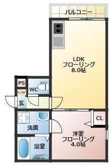 【間取り】 | (仮称)東区土井B棟 | 現況優先。