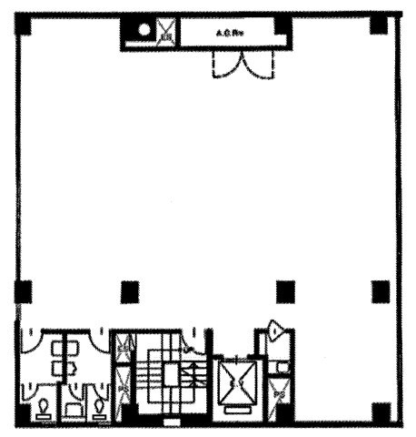 新宿区新宿２丁目の事務所の間取り