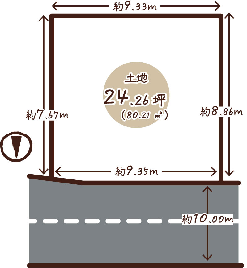 御室小松野町　建築条件無土地