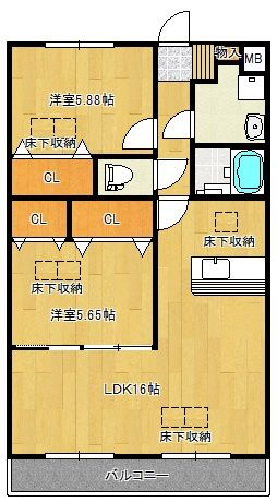 ルネス荒木一番館の間取り