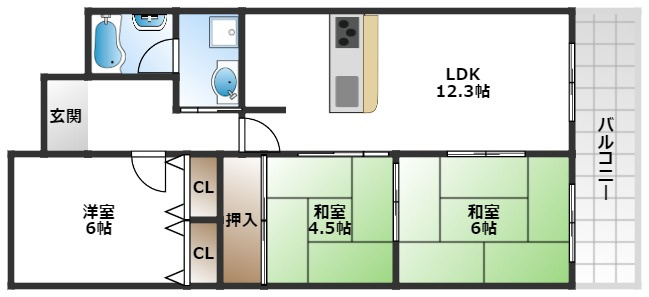 【間取り】 | アルデール緑地