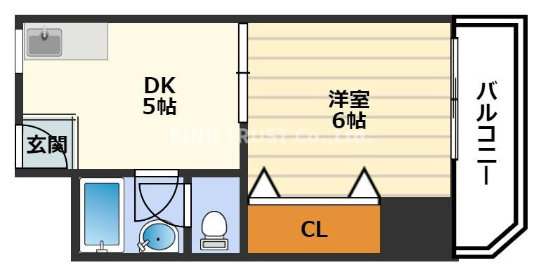 メゾン北梅田の間取り