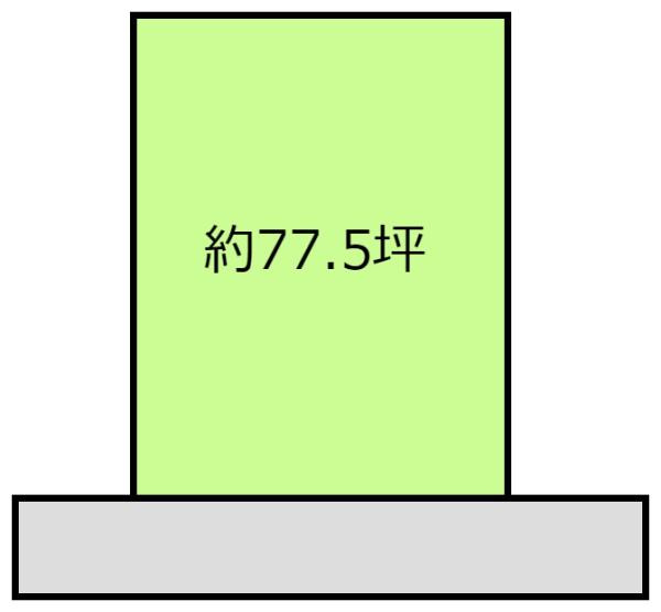 紀の川市上田井土地の土地図