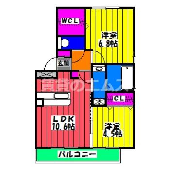 【間取り】 | Ｄ－ｒｏｏｍ山王公園 | Ｄ－ｒｏｏｍ山王公園の間取り