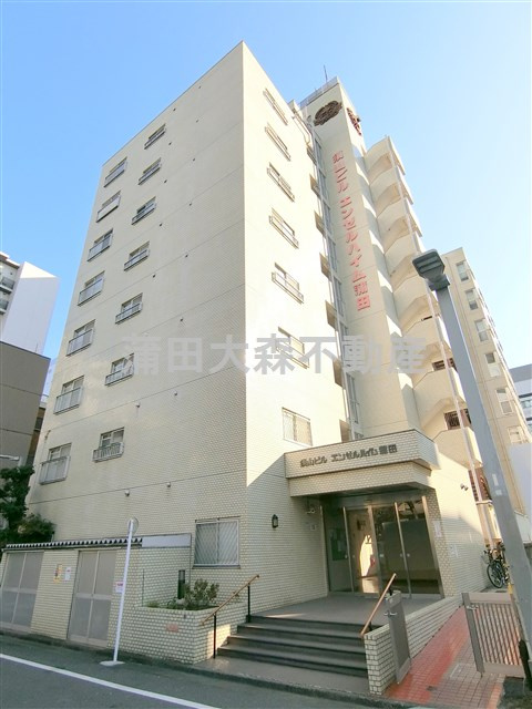 須山ビルエンゼルハイム蒲田の外観|1984年10月築　SRC鉄骨鉄筋コンクリート造地上9階建て総戸数59戸
東京都大田区蒲田5丁目　JR京浜東北線蒲田駅徒歩5分、京急本線京急蒲田駅徒歩8分
