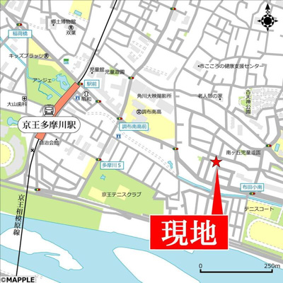 【地図】 | ユアメゾン多摩川　Ａ棟