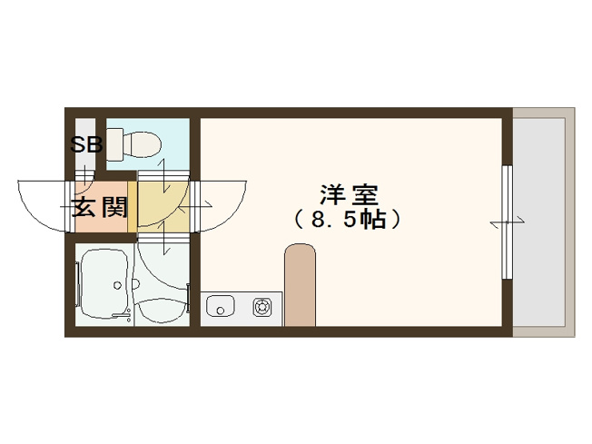 【間取り】 | シャトレーヌ北島