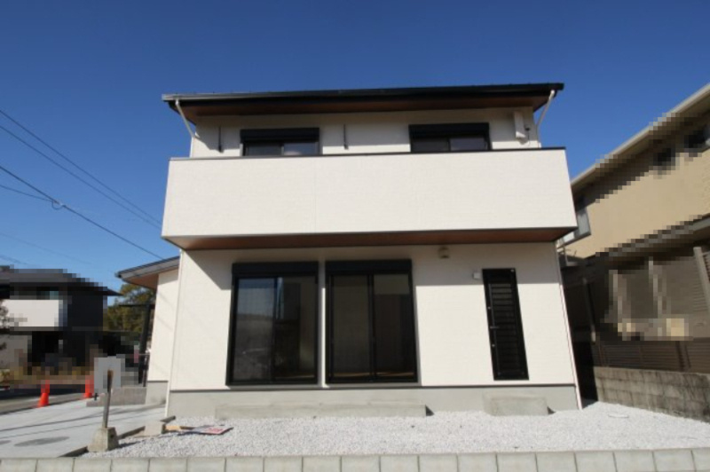 朝倉本町　新築戸建　中号地（全3区画）　の外観|3LDK　建物面積　84.45㎡　（約25.54坪）