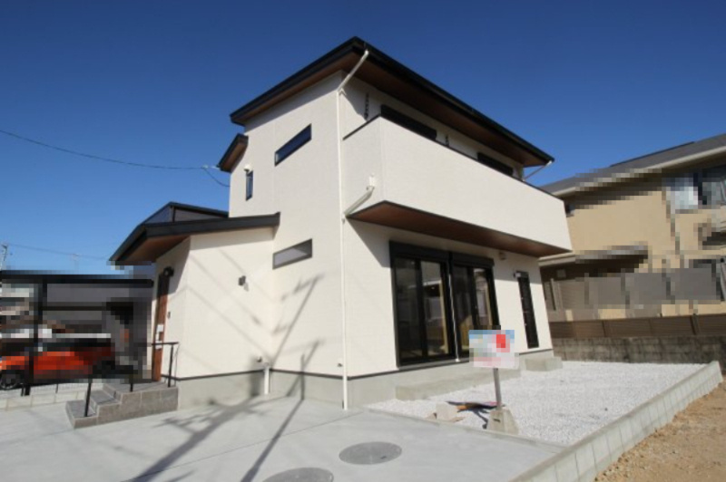 朝倉本町　新築戸建　中号地（全3区画）　の完成予想図|建物面積　84.45㎡　（約25.54坪）