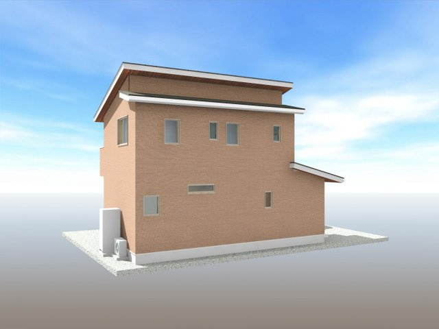 朝倉本町　新築戸建　南号地　太陽光発電5.28kw（全3区画）の完成予想図|南号地