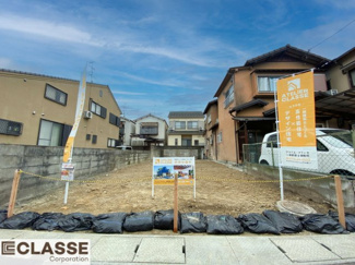 【前面道路含む現地写真】 | 城陽市平川長筬　売土地　建築条件無し