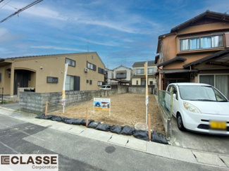 【前面道路含む現地写真】 | 城陽市平川長筬　売土地　建築条件無し
