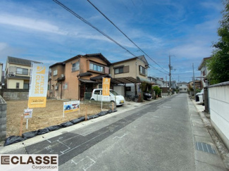 【前面道路含む現地写真】 | 城陽市平川長筬　売土地　建築条件無し