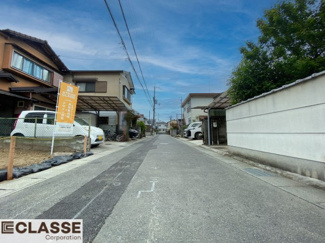 【前面道路含む現地写真】 | 城陽市平川長筬　売土地　建築条件無し