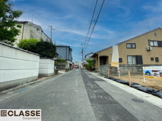 【前面道路含む現地写真】 | 城陽市平川長筬　売土地　建築条件無し